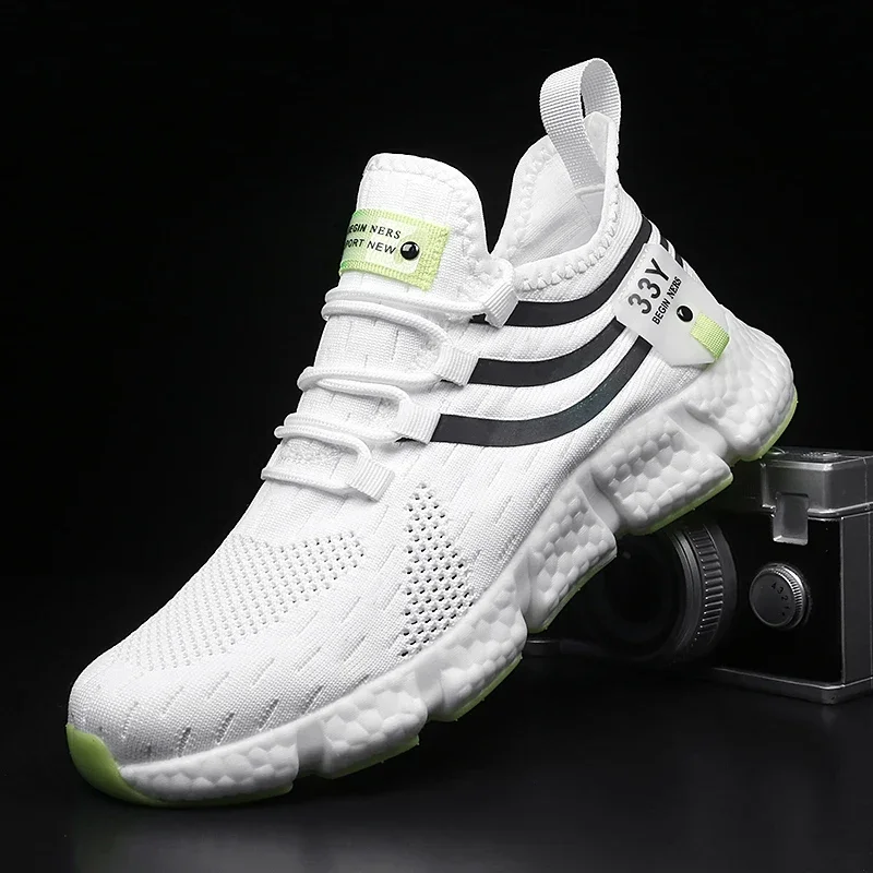 Breathable Mesh Athletic Shoes - Men's Sneakers Mesh Breathable Running Shoes