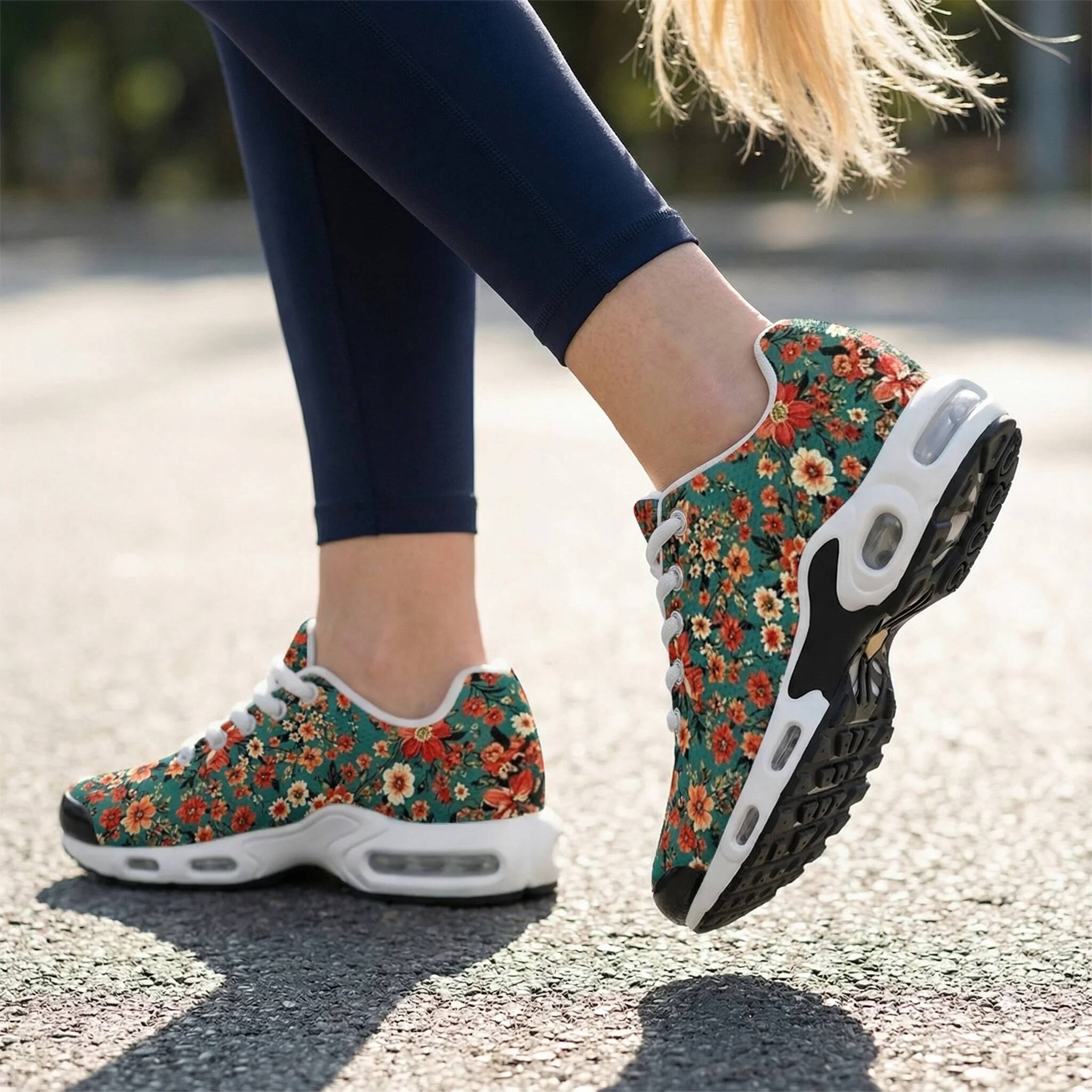 Bohemian Style Red Floral Prin - đánh giá và giá Breathable Mesh Athletic Shoes