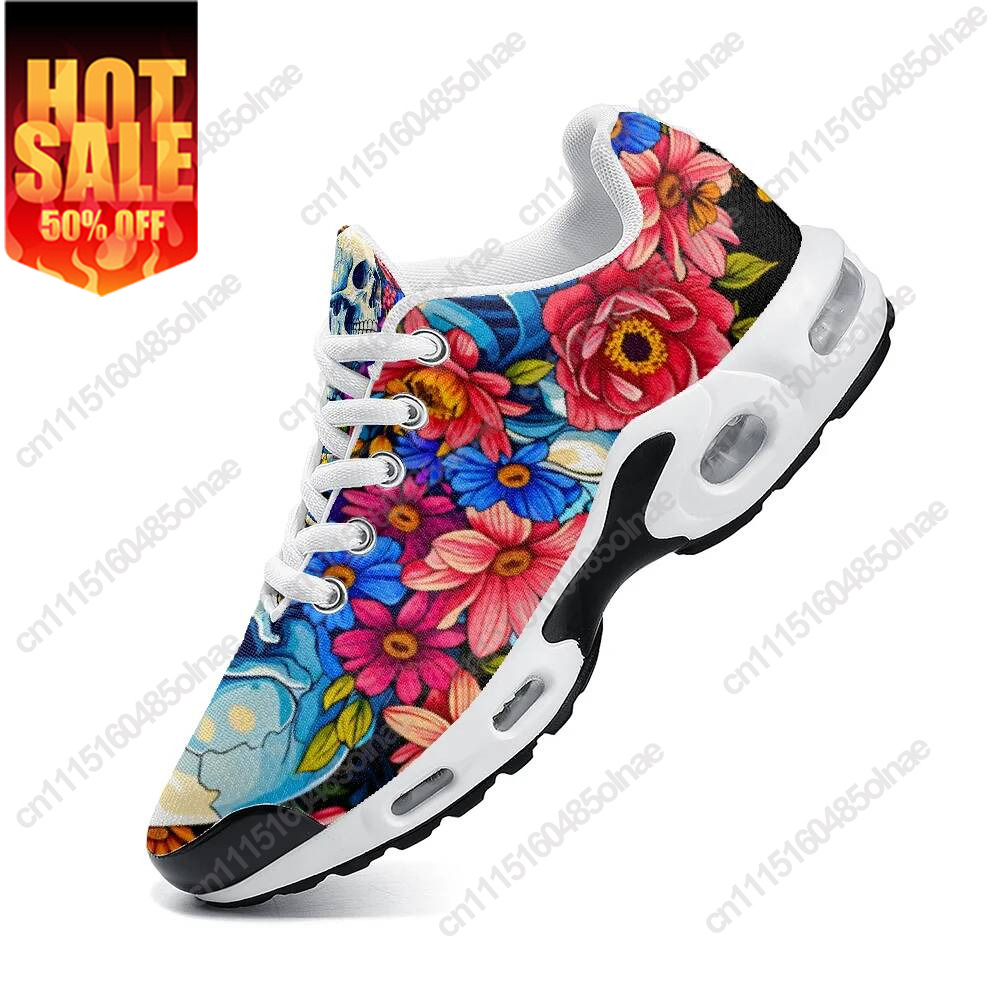 Skull And Floral Print Casual  - đánh giá và giá Breathable Mesh Athletic Shoes