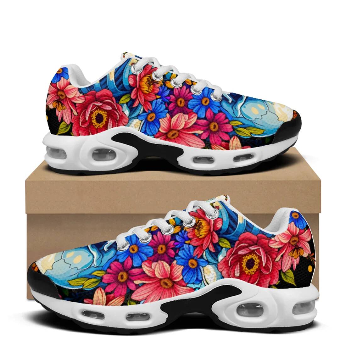 Skull And Floral Print Casual  - đánh giá và giá Breathable Mesh Athletic Shoes