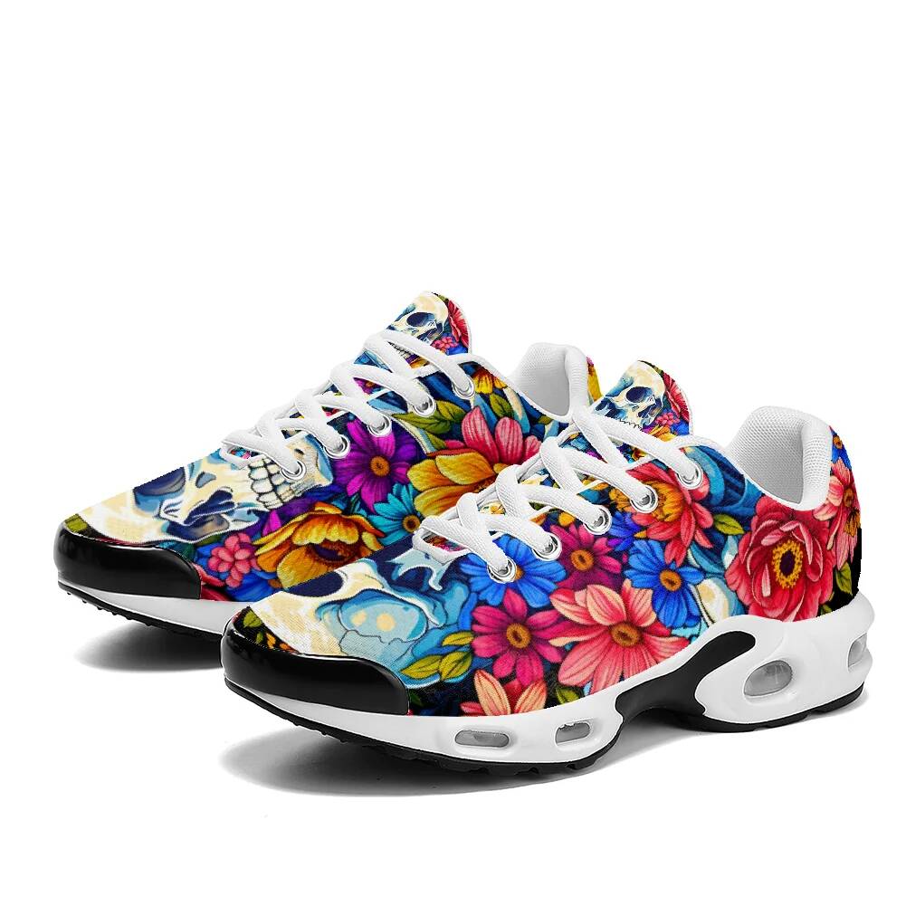 Skull And Floral Print Casual  - đánh giá và giá Breathable Mesh Athletic Shoes
